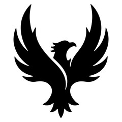 Obraz premium Phoenix Bird Logo Vector