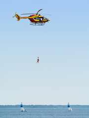 Air ambulance scenery