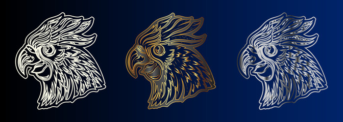 Eagle Head Design Elements