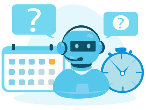 ai chatbot for task management vector illustration