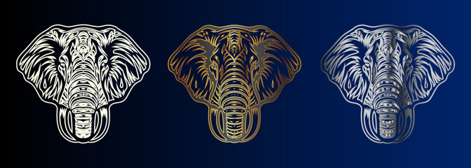 Animal Face Design Elements