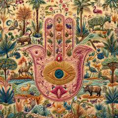 Dreamy Hamsa Daydreaming Embroidery