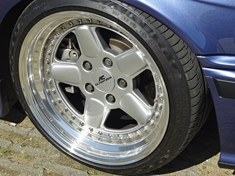 AC Schnitzer wheel on custom tuned car