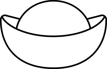 Chinese Ingot Line Icon