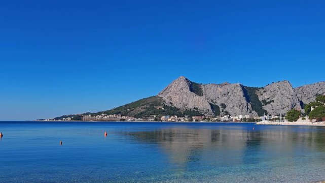 Adriatic Coast and Mountains Near Omis