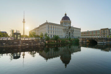 Humboldt Forum at sunrise in Berlin. Germany © Pawel Pajor