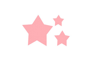 Fototapeta premium The pink star is located on a transparent background.