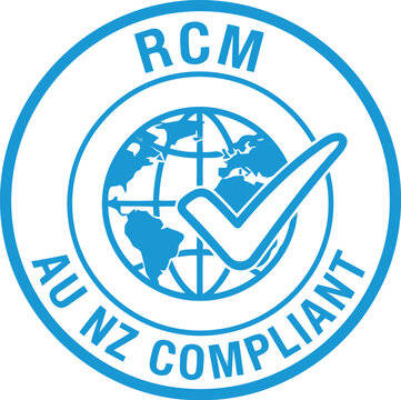 RCM Compliance Logo for AU and NZ Certification &ndash; Regulatory Mark for Electronics