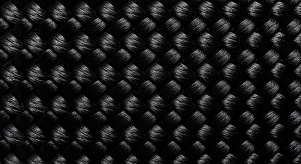 Fototapeta premium Black carbon fiber texture background, luxury dark abstract pattern, high-tech material surface, modern industrial design backdrop for automotive, technology, and premium branding