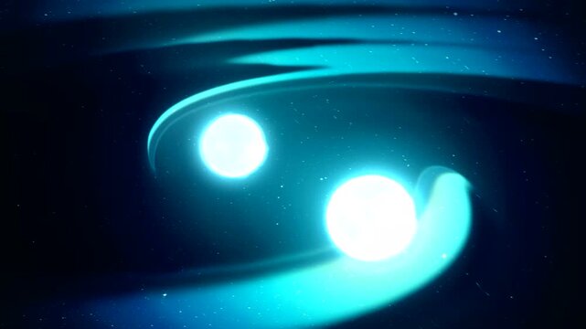 Merging neutron stars. Supercomputer simulation