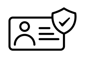 Personal data privacy and security icon. Data protection symbol