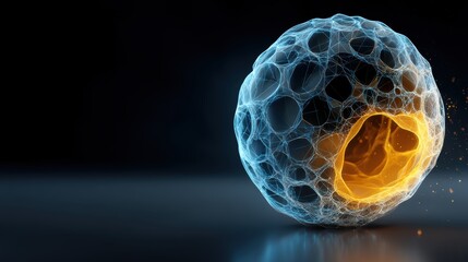 Charcoal loop healing leak with amber seal shows sustainability path