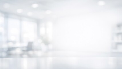 Professional modern workspace background with out-of-focus bokeh effect for business