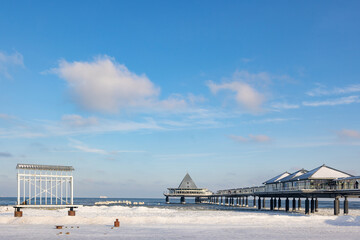 Winterlicher Heringsdorfer Ostseestrand