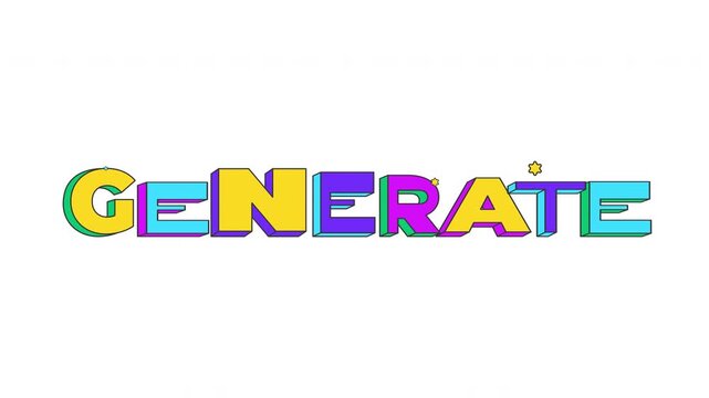 Try it bouncy multicolor word animation. Trial functionality. User interaction. Test tool. Preview mode. Demo feature. Animated playful CTA. Fun call-to-action typography in squash-and-stretch motion