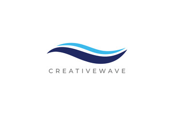 Creative Blue Wave Logo for Marine, Water, or Eco Branding