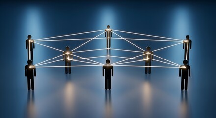 Business People Networking and Connection Concept.