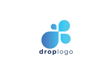 Modern Abstract Drop Logo Design for Creative Branding and Corporate Identity