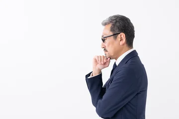 Fotobehang Onderzeeër 考えるビジネス男性  © naka