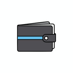 Obraz premium Minimalist Graphic Wallet Illustration