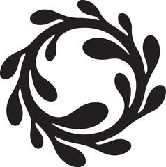 modern organic shape silhouette logo.