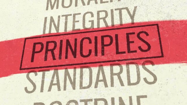 Principles 3D Scrolling Title Animation