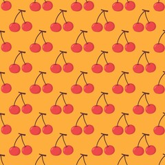 seamless pattern with cherry