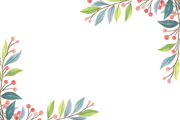 Flower frame for wedding, birthday, card, background, invitation, wallpaper, sticker, decoration etc.
