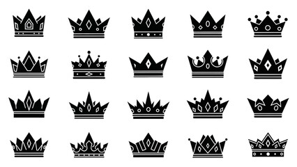 Collection of various royal crowns. © sardi