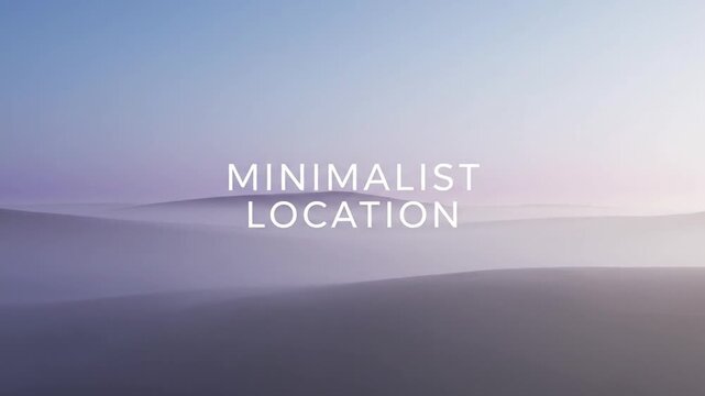 Abstract minimalist landscape background with gentle rolling forms and subtle color gradients