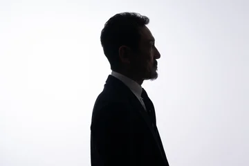 Fotobehang Onderzeeër 落ち込む男性  © naka