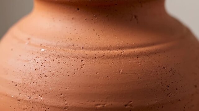 Close-up texture of terracotta clay, ceramic material background