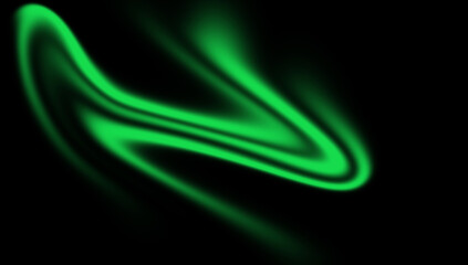 Glowing neon abstract wave motion light trail dark background futuristic design