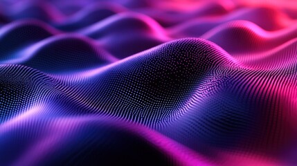 Abstract wavy digital landscape