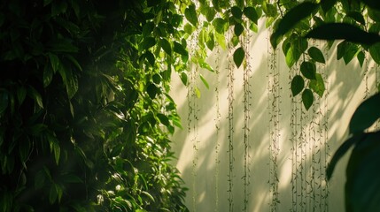 Lush greenery wall