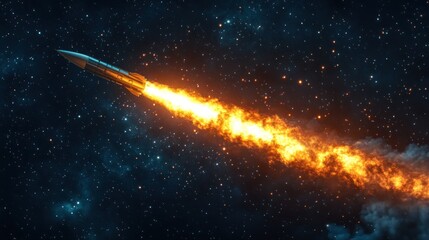 Rocket launch in space (1)