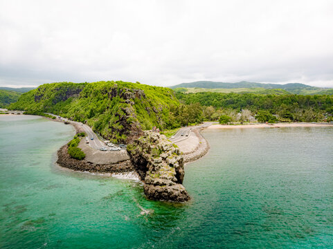 Aerial View of Maconde Viewpoint, Southern Mauritius Coastal Road