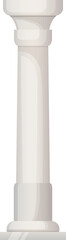 Naklejka premium Monumental column in historic antique style. White stone sculpture
