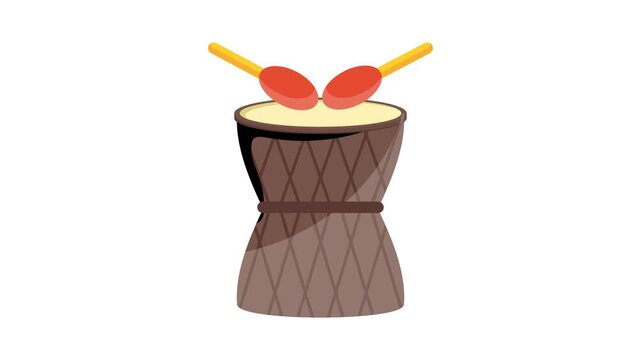 Graphic of a drum accompanied by two spoons, costing 1 credit, USD $1.