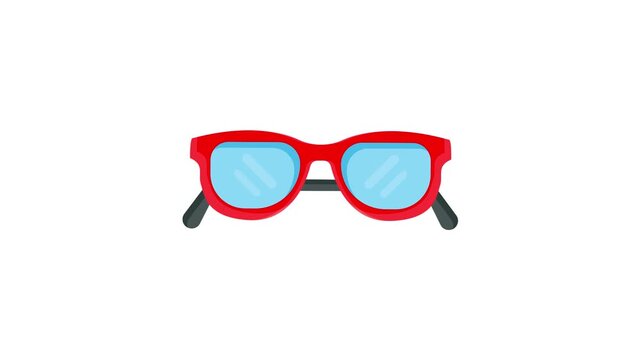 Vector illustration of sunglasses with a price tag of 1 credit, equivalent to $1 USD.