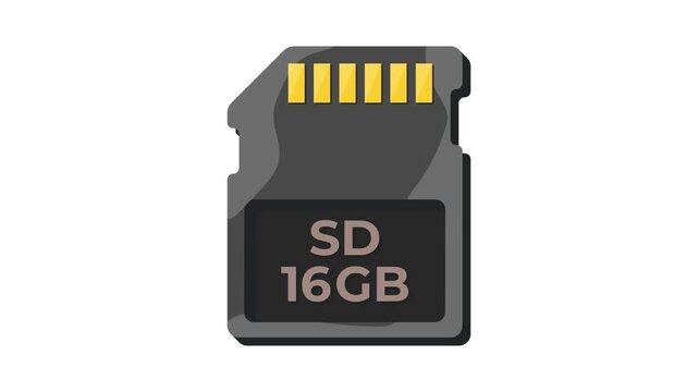 SD card labeled 16GB, showcasing its storage capacity for digital data.