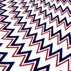 Abstract royelblue and red colour diagonal lower shall zig zag line pattern can be used as background ,textile fabric etc.