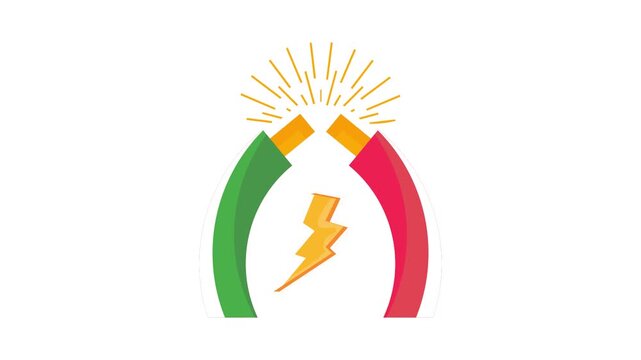 Vector image of an electricity symbol with a price tag of 1 credit, equivalent to $1 USD.