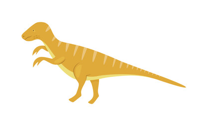 Ancient dinosaur animal. Prehistoric animal, jungle reptiles group, jurassic world evolution cartoon vector illustration © Flash Vector