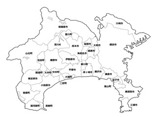 神奈川県地図