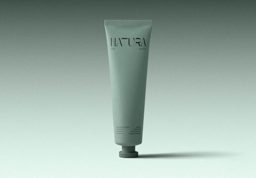 Soft-Touch Cosmetic Tube Mockup