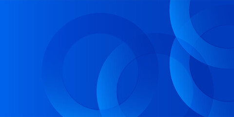 Blue gradient abstract circle shape background vector design