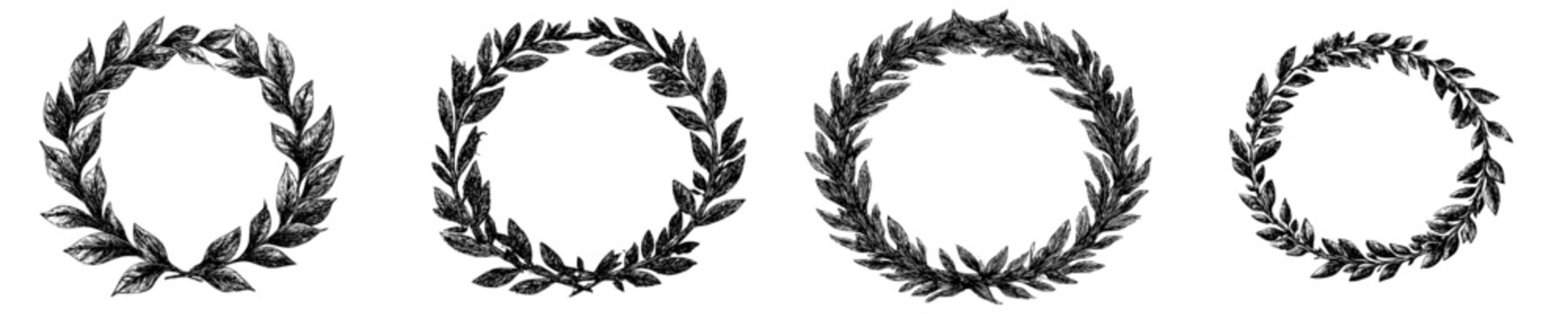 Elegant Laurel Wreath Artwork