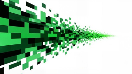 Green pixel blocks in motion