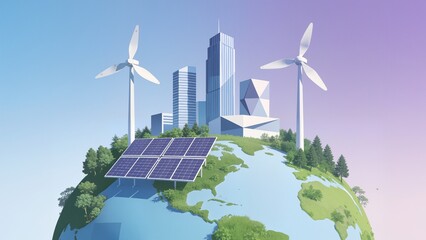 Sustainable energy on a green planet
